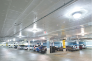 Picture of a well lit underground parking garage